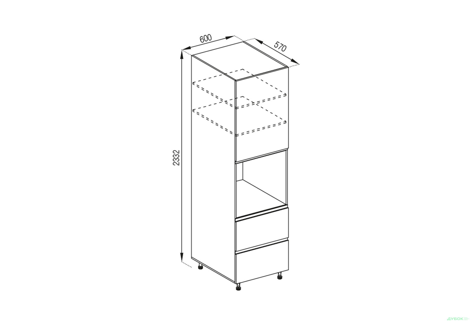 Изображение 1 - П 60 ДШ (h-920) Favorit Влада Svit Mebliv