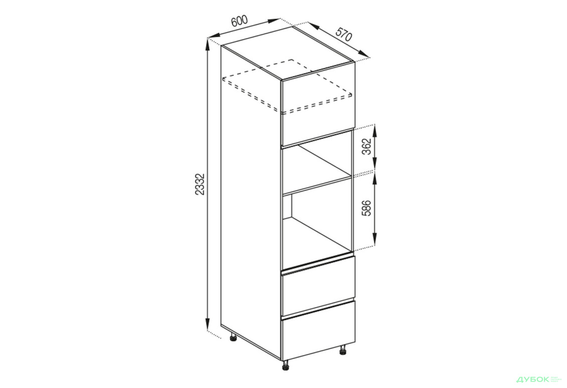 П 60 ДШ п/мікрохв. (h-920) Favorit Влада Світ Меблів - Зображення 1 Зображення 1 - П 60 ДШ п/мікрохв. (h-920) Favorit Влада Світ Меблів