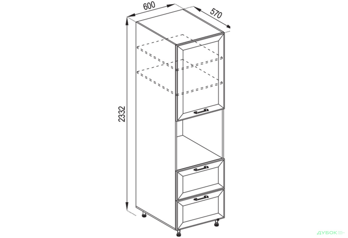 П 60 ДШ (h-920) Favorit Марго Світ Меблів - Зображення 1 Зображення 1 - П 60 ДШ (h-920) Favorit Марго Світ Меблів