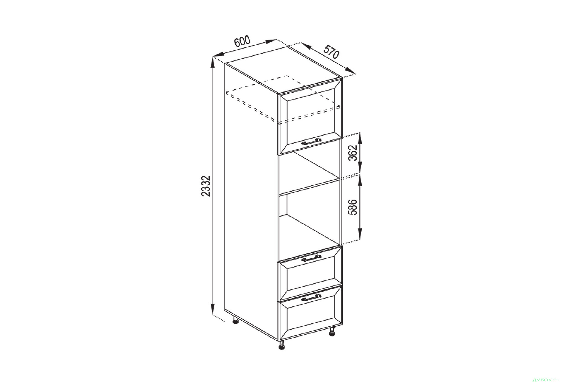П 60 ДШ п/мікрохв. (h-920) Favorit Марго Світ Меблів - Зображення 1 Зображення 1 - П 60 ДШ п/мікрохв. (h-920) Favorit Марго Світ Меблів