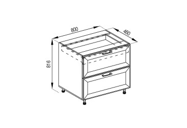 Н 80 Ш (+ВШ) LUX Марго Svit Mebliv