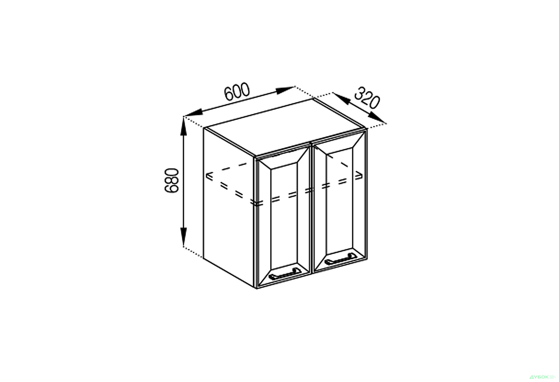 В 60 під витяжку (фасад МДФ) Марго Світ Меблів - Зображення 1 Зображення 1 - В 60 під витяжку (фасад МДФ) Марго Світ Меблів