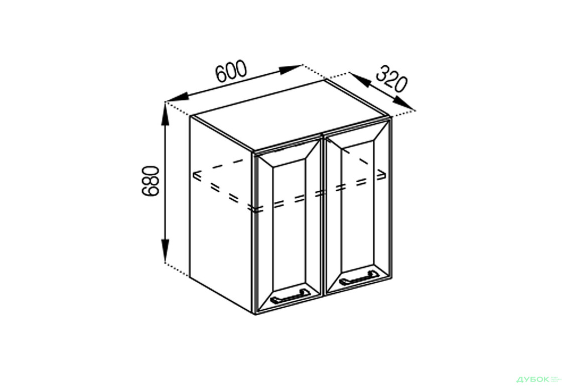 В 60 під витяжку (фасад МДФ) Марго Світ Меблів - Зображення 1 Зображення 1 - В 60 під витяжку (фасад МДФ) Марго Світ Меблів
