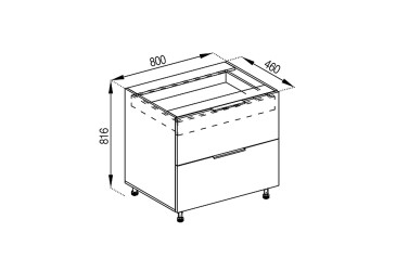 Н 80 Ш (+ВШ) Favorit Милана Svit Mebliv
