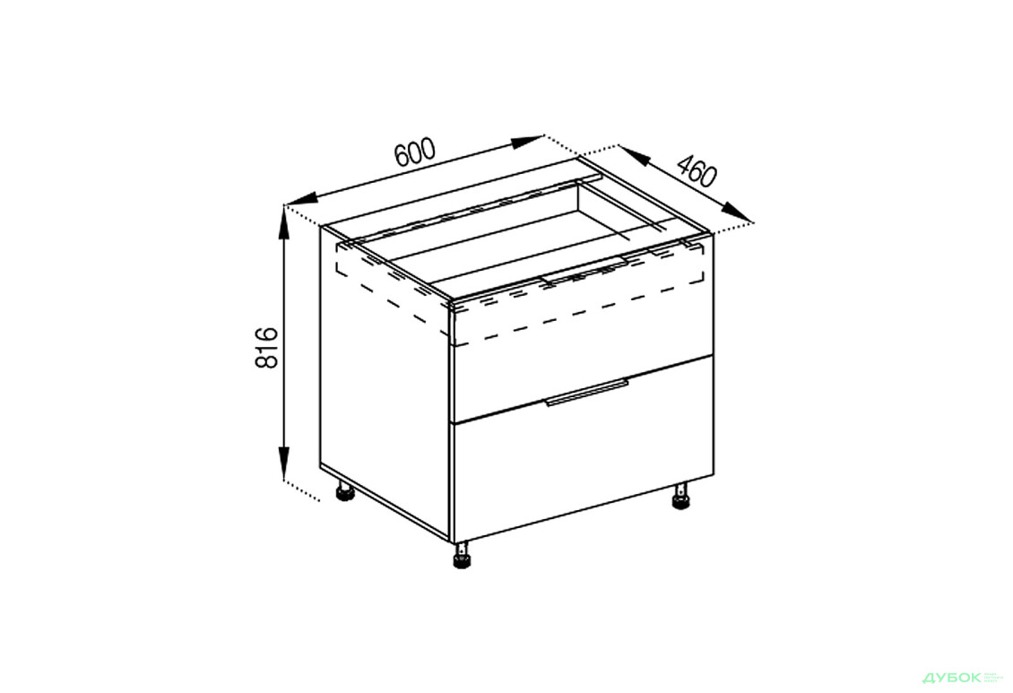 Н 60 Ш (+ВШ) LUX Тіна Світ Меблів - Зображення 1 Зображення 1 - Н 60 Ш (+ВШ) LUX Тіна Світ Меблів