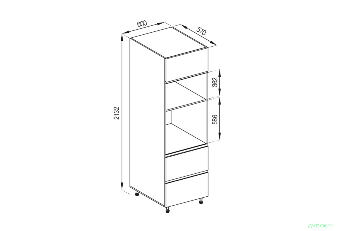 П 60 ДШ п/мікрохв. Favorit Тіна Світ Меблів - Зображення 1 Зображення 1 - П 60 ДШ п/мікрохв. Favorit Тіна Світ Меблів