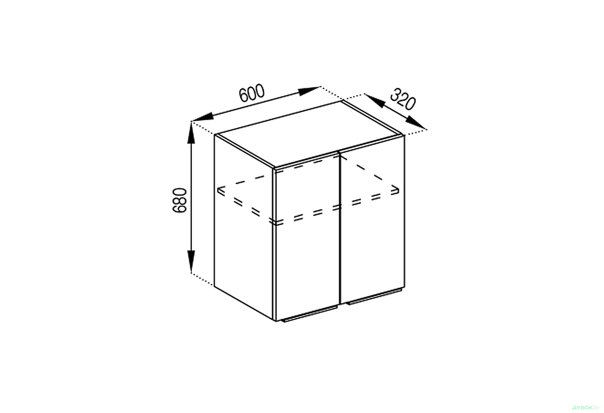 В 60 під витяжку Тіна Світ Меблів - Зображення 1 Зображення 1 - В 60 під витяжку Тіна Світ Меблів