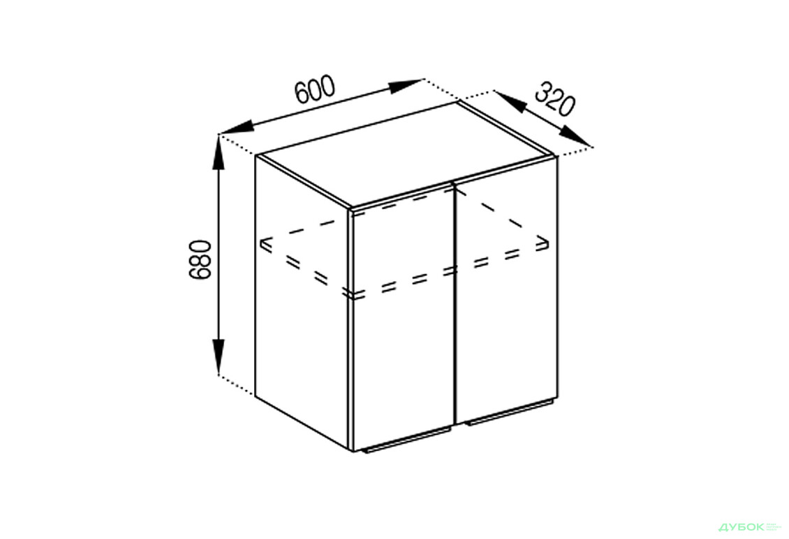 В 60 під витяжку Тіна Світ Меблів - Зображення 1 Зображення 1 - В 60 під витяжку Тіна Світ Меблів