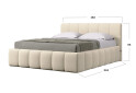 Ліжко-подіум MiroMark Тоні 160x200, світлий беж - Зображення 3 Зображення 3 - Ліжко-подіум MiroMark Тоні 160x200, світлий беж