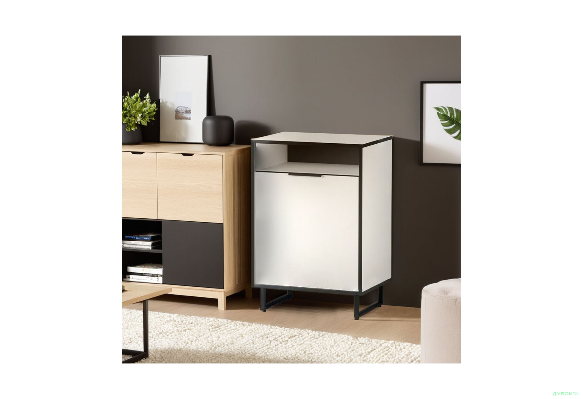 Комод Moreli F-0003 Forte / Форте, 55 см білий - Зображення 2 Зображення 2 - Комод Moreli F-0003 Forte / Форте, 55 см білий