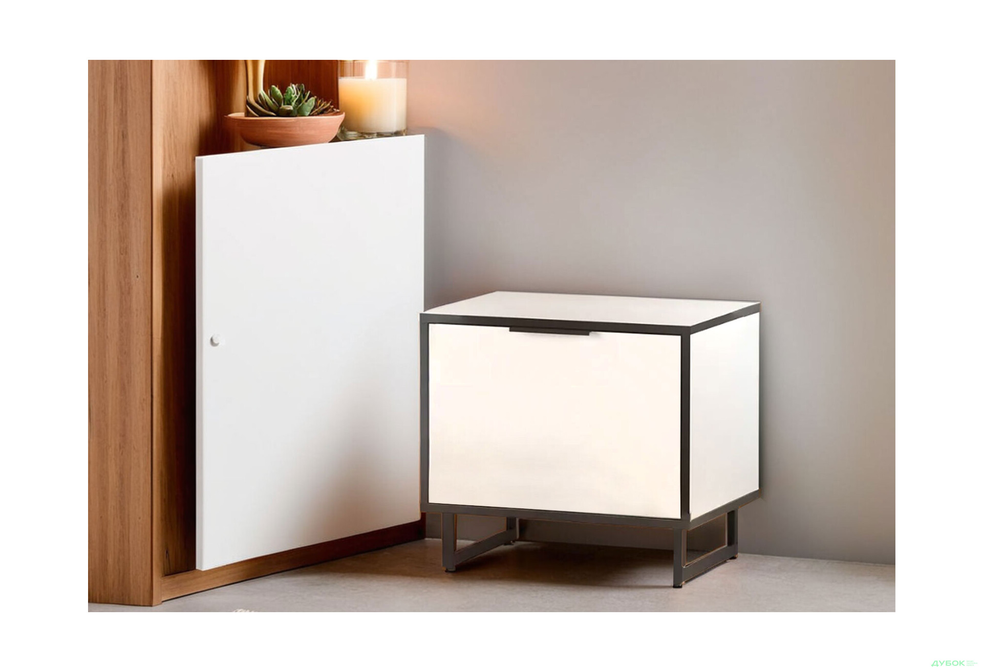 Зображення 2 - Тумба для взуття Moreli F-0004 Forte / Форте, 55 см білий