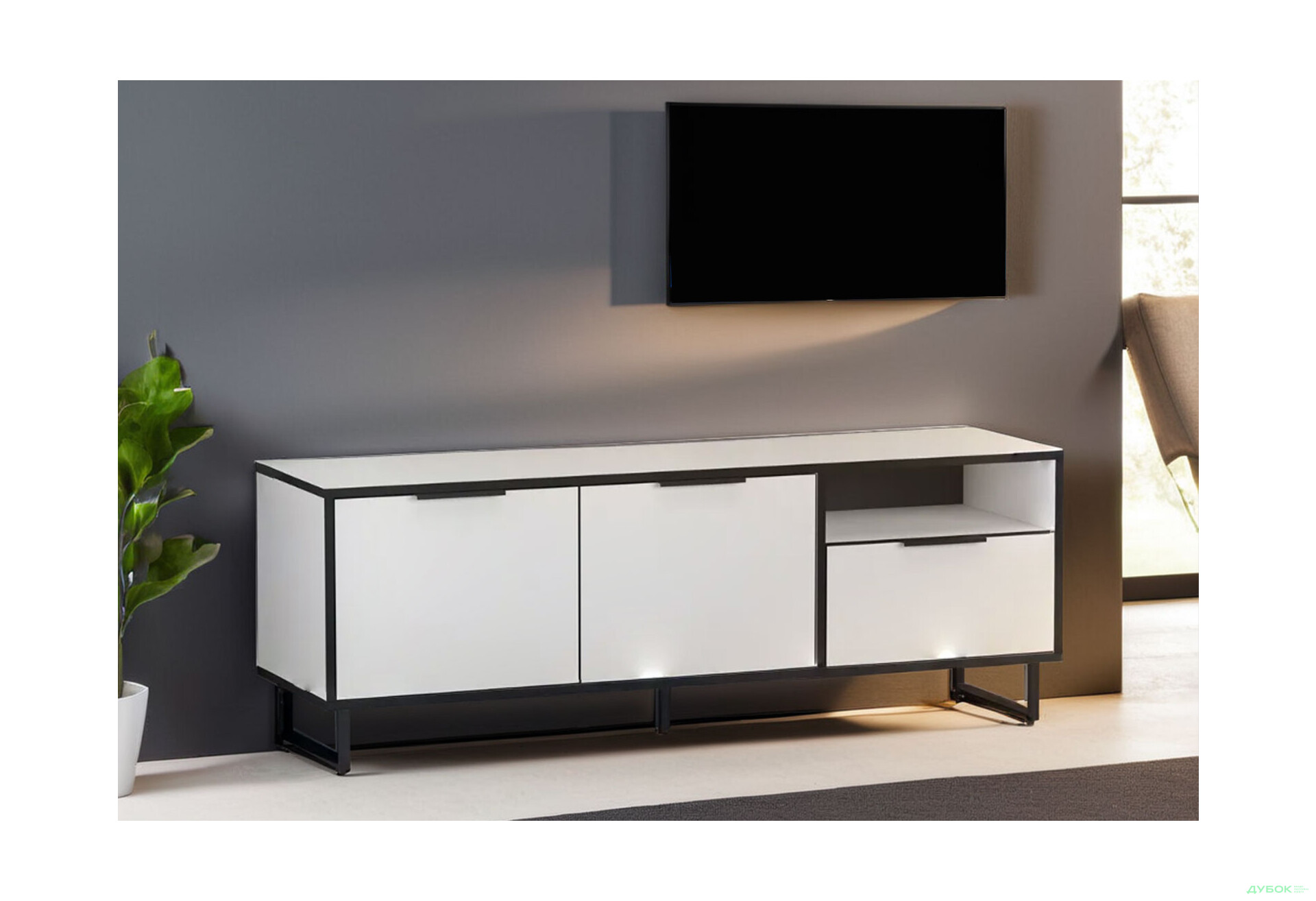 Изображение 3 - ТВ тумба Moreli F-0007 Forte / Форте, 140 см белый