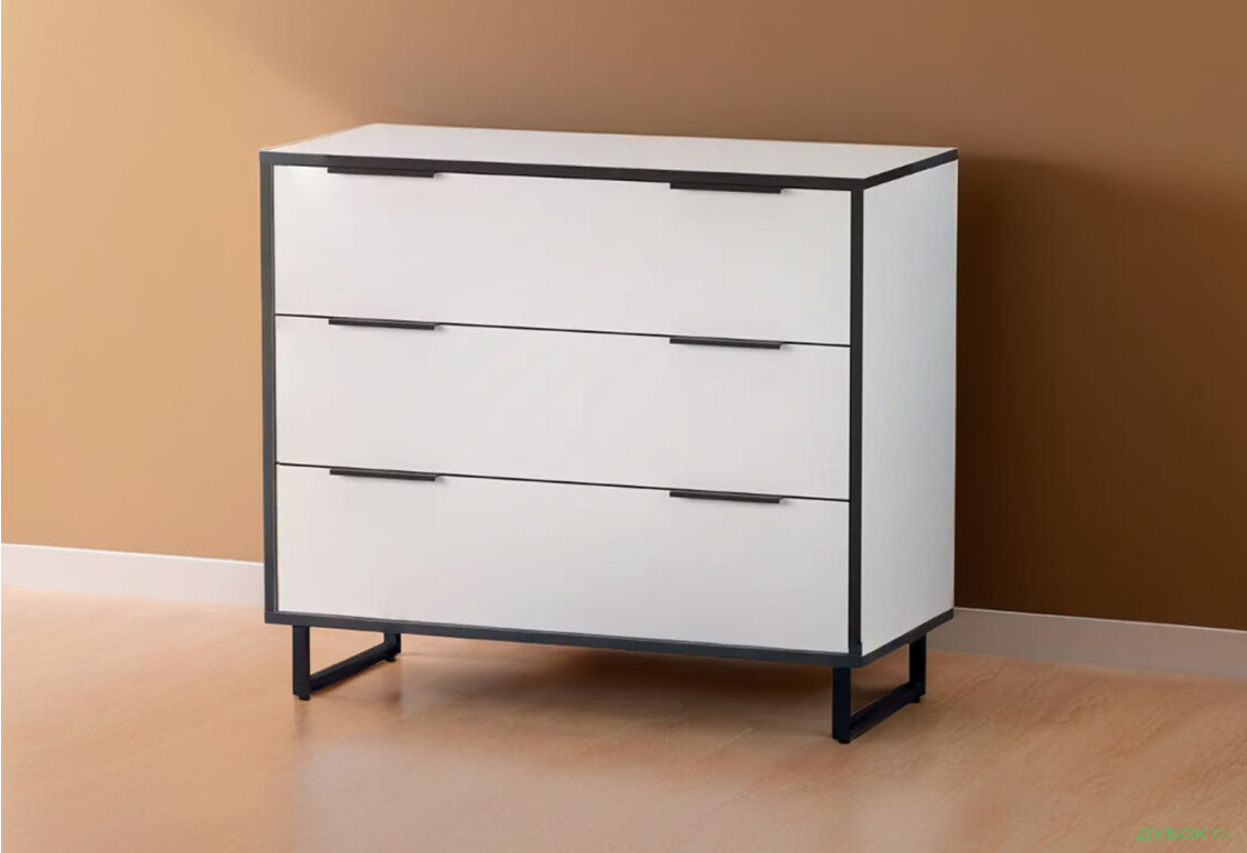 Комод Moreli F-0008 Forte / Форте, 90 см белый - Изображение 3 Изображение 3 - Комод Moreli F-0008 Forte / Форте, 90 см белый