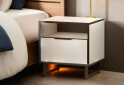 Приліжкова тумба Moreli F-0011 Forte / Форте, 49 см білий - Зображення 2 Зображення 2 - Приліжкова тумба Moreli F-0011 Forte / Форте, 49 см білий