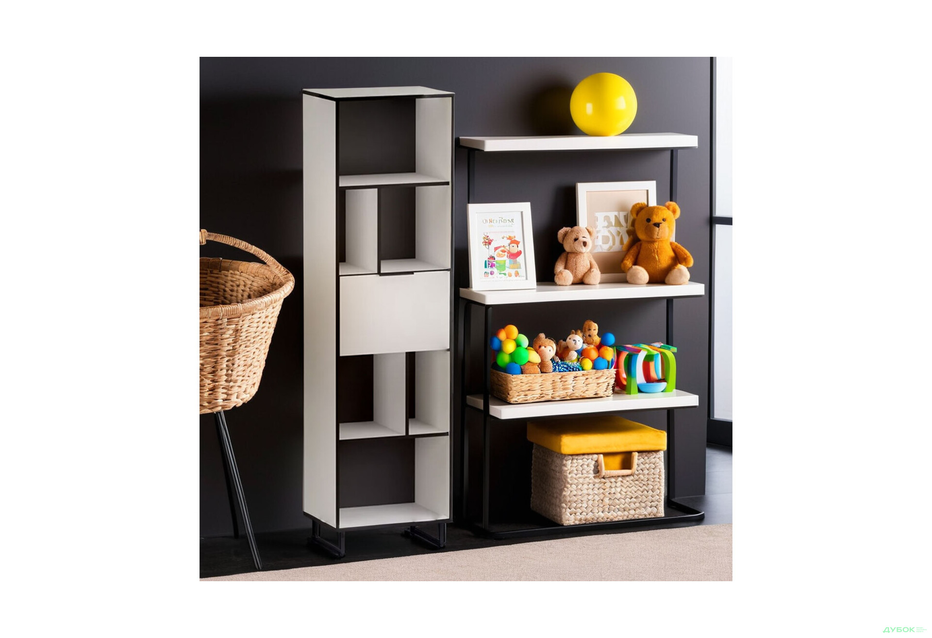 Зображення 4 - Стелаж Moreli F-0016 Forte / Форте, 55 см білий