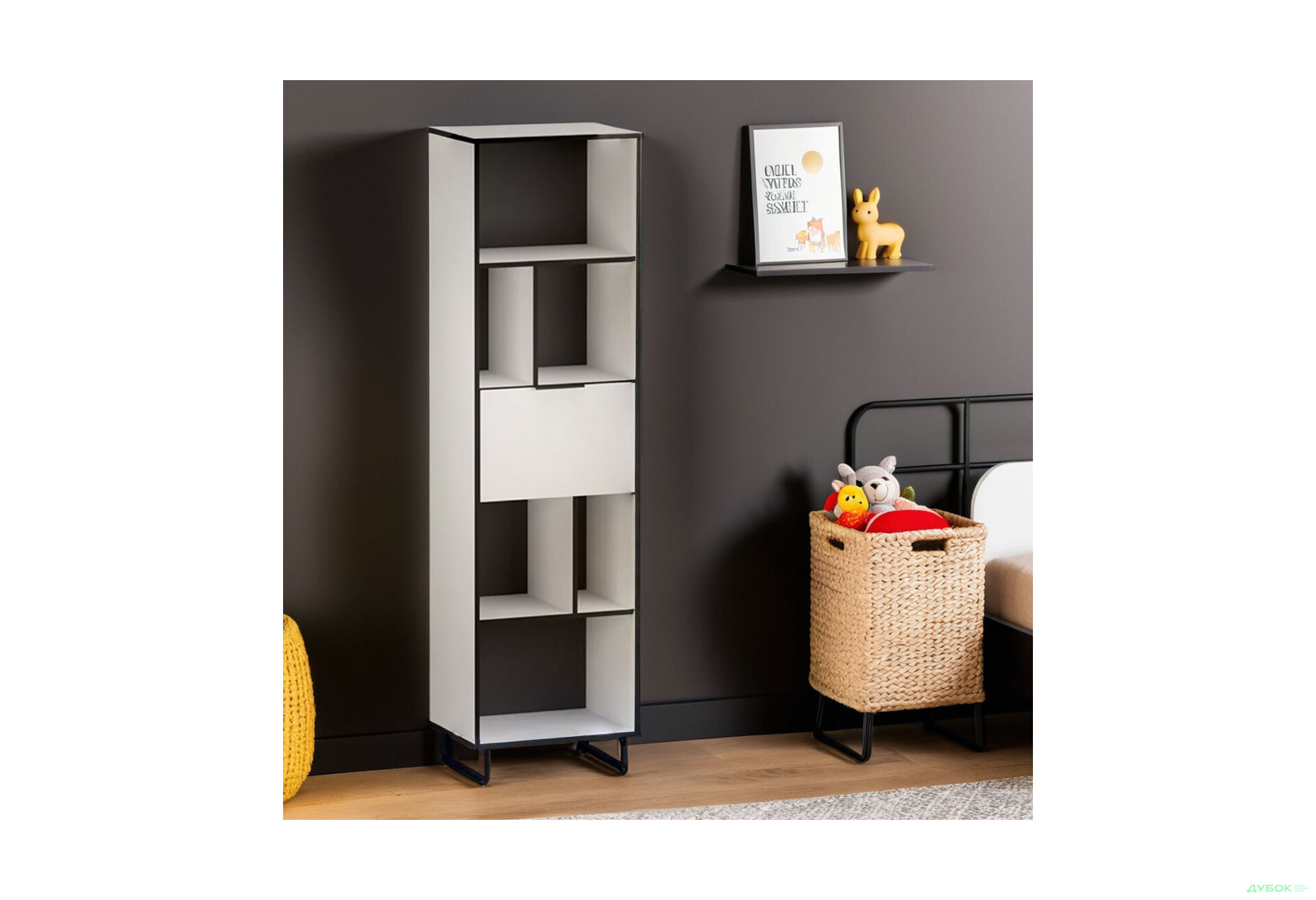 Зображення 5 - Стелаж Moreli F-0016 Forte / Форте, 55 см білий