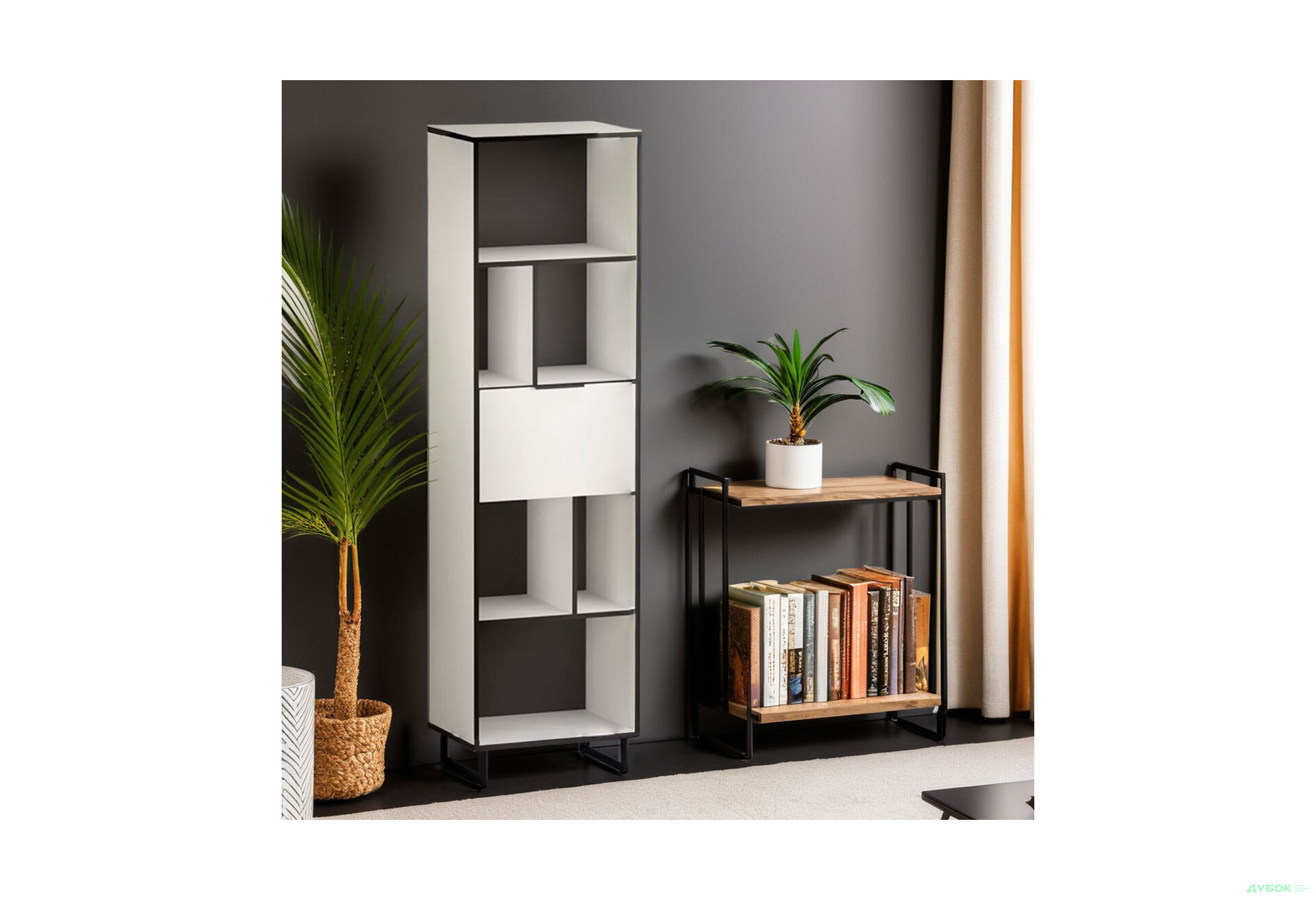 Зображення 2 - Стелаж Moreli F-0016 Forte / Форте, 55 см білий