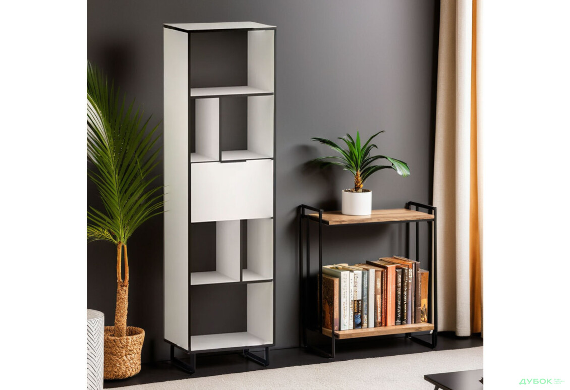 Зображення 2 - Стелаж Moreli F-0016 Forte / Форте, 55 см білий