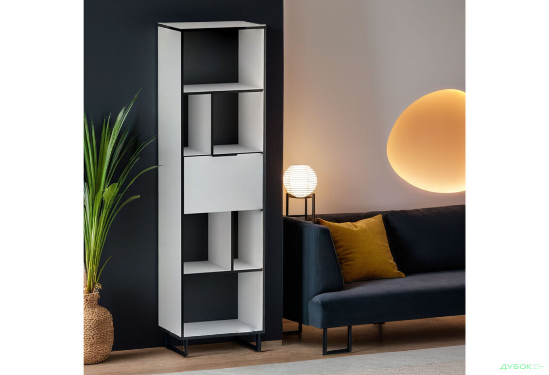 Зображення 3 - Стелаж Moreli F-0016 Forte / Форте, 55 см білий