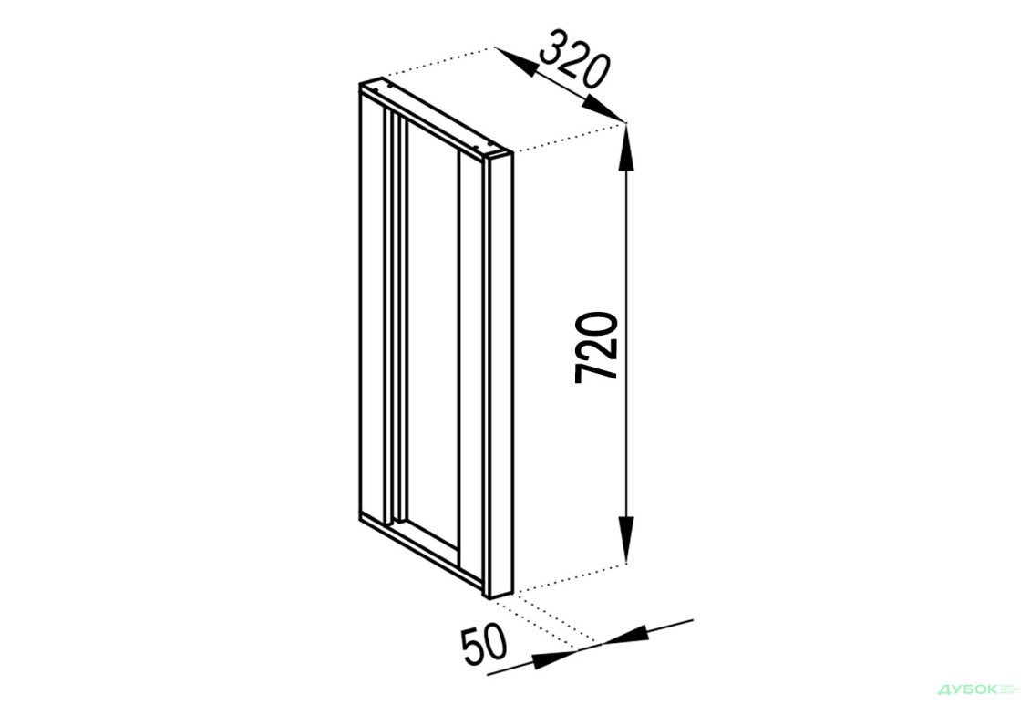 В вставка (h-720) Софі Лак Світ Меблів - Зображення 1 Зображення 1 - В вставка (h-720) Софі Лак Світ Меблів