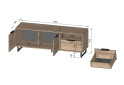 Зображення 3 - ТВ тумба Moreli F-0007 Forte / Форте, 140 см дуб аппалачі