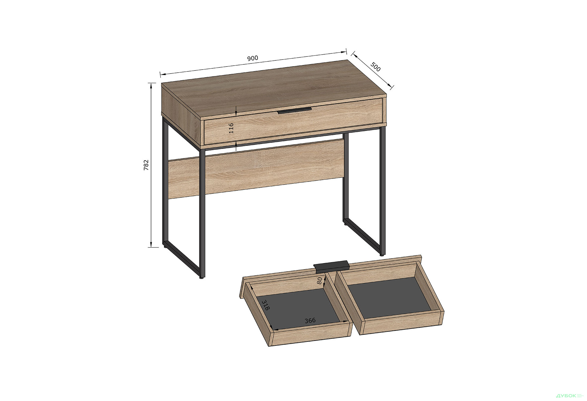 Макияжный столик Moreli F-0009 Forte / Форте, 90 см дуб аппалачи - Изображение 5 Изображение 5 - Макияжный столик Moreli F-0009 Forte / Форте, 90 см дуб аппалачи