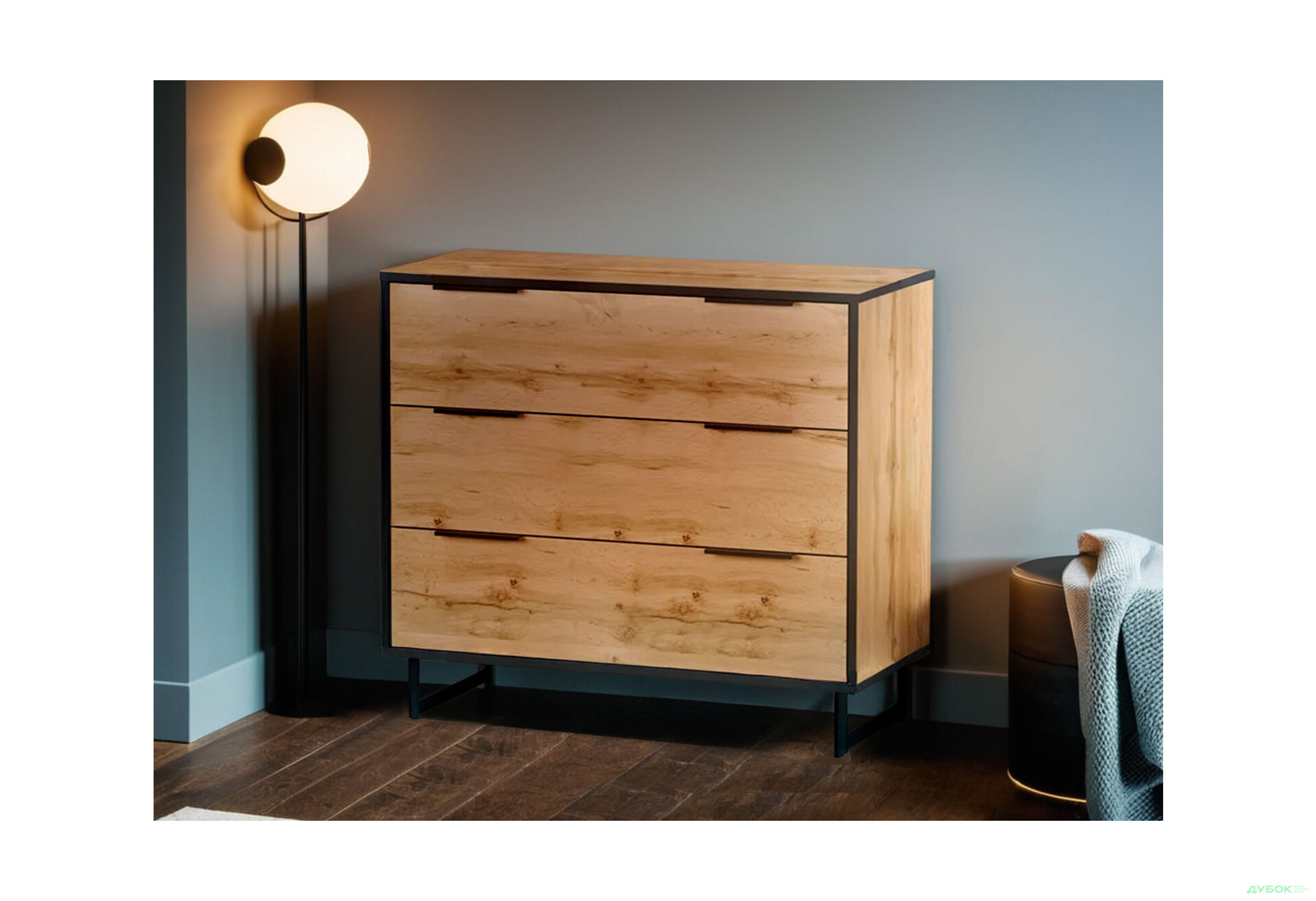 Комод Moreli F-0008 Forte / Форте, 90 см дуб аппалачі - Зображення 2 Зображення 2 - Комод Moreli F-0008 Forte / Форте, 90 см дуб аппалачі