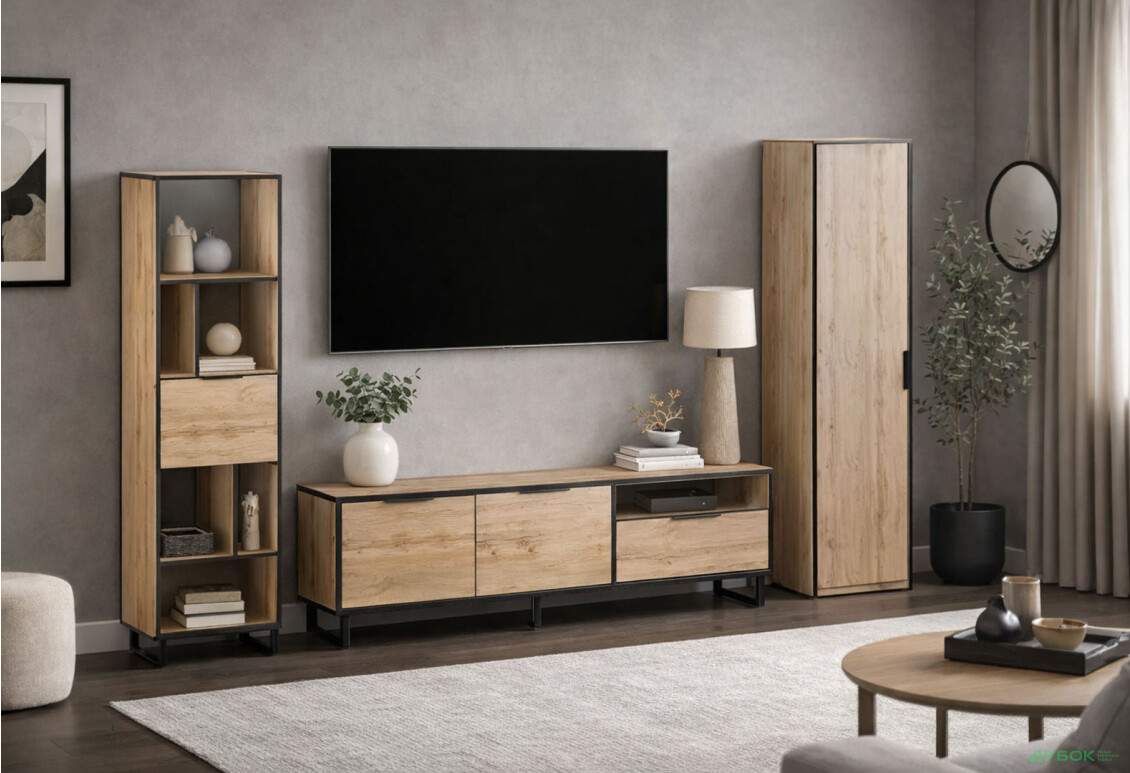 Гостиная Moreli Forte / Форте 244 см дуб аппалачи