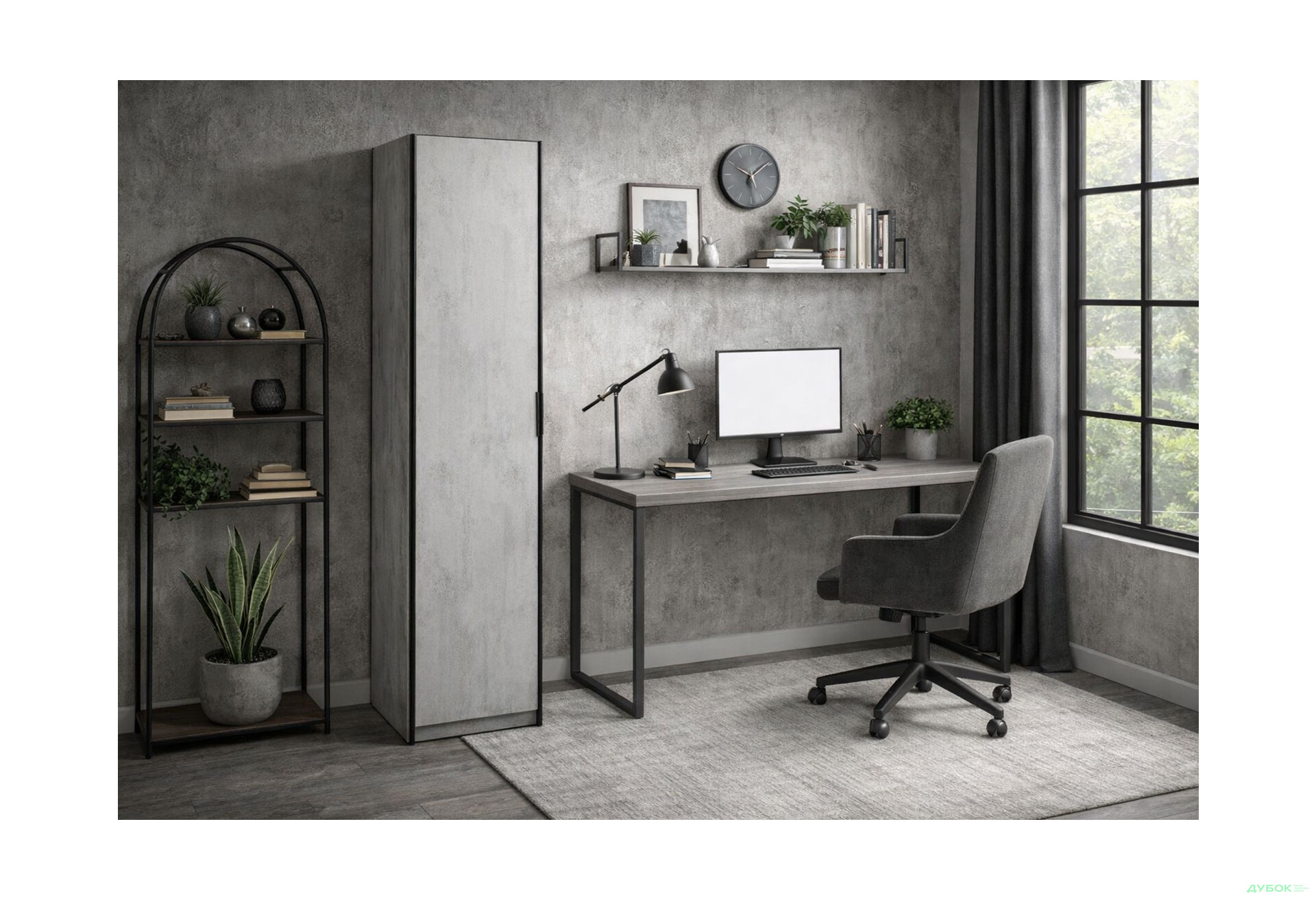 Изображение 2 - Пенал для одежды Moreli F-0013 Forte / Форте, 48 см бетон тефра