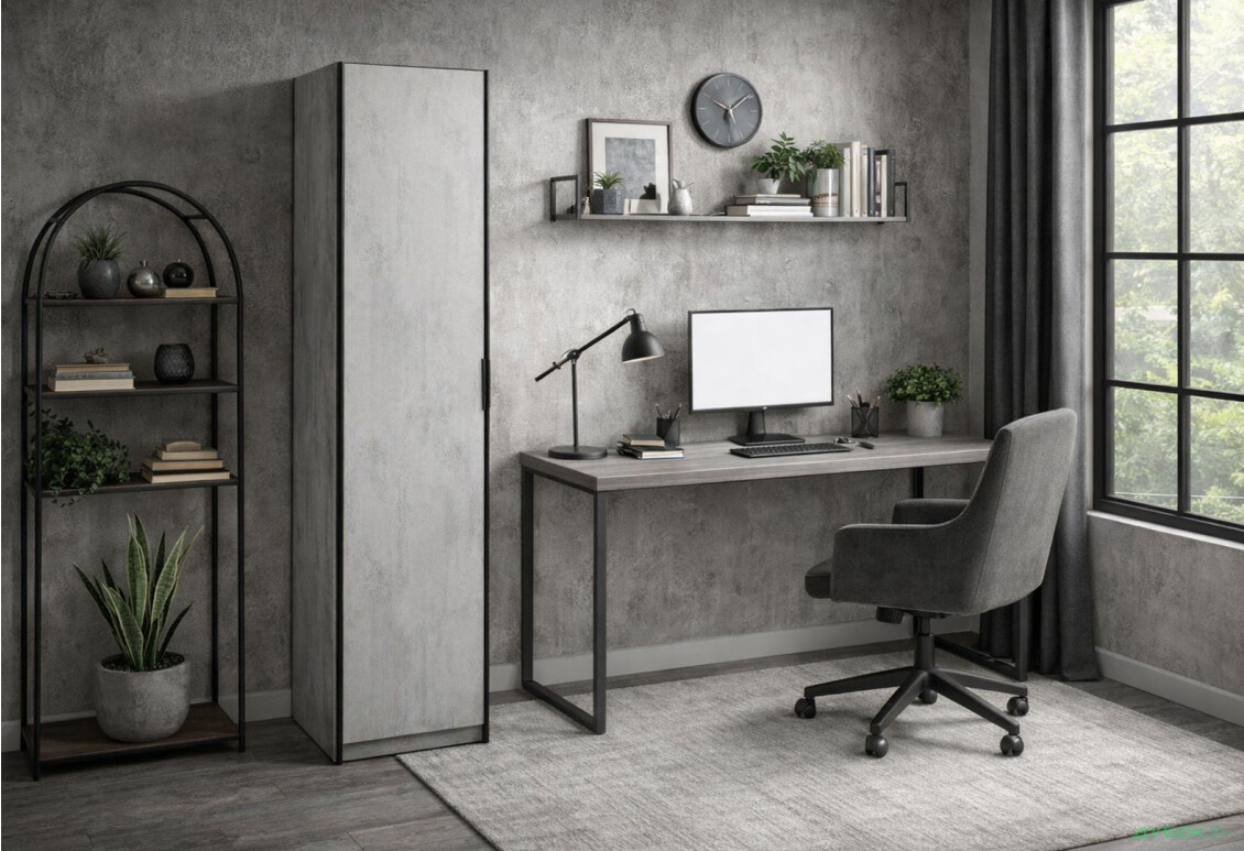 Изображение 2 - Пенал для одежды Moreli F-0013 Forte / Форте, 48 см бетон тефра