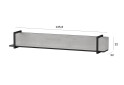 Изображение 5 - Полка Moreli F-0015 Forte / Форте, 136 см бетон тефра