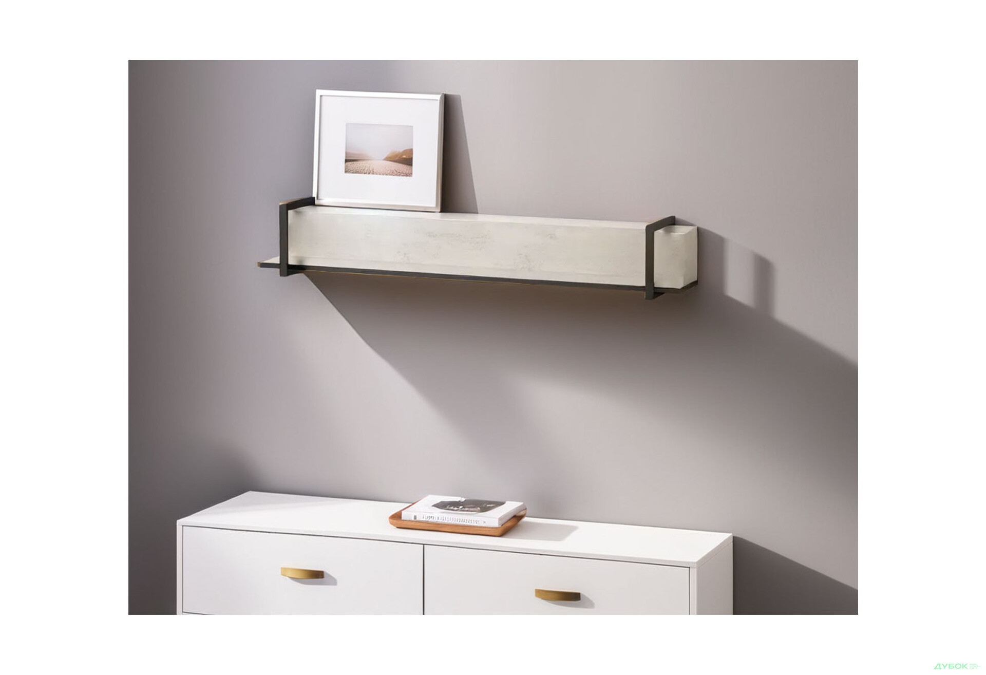 Изображение 3 - Полка Moreli F-0015 Forte / Форте, 136 см бетон тефра