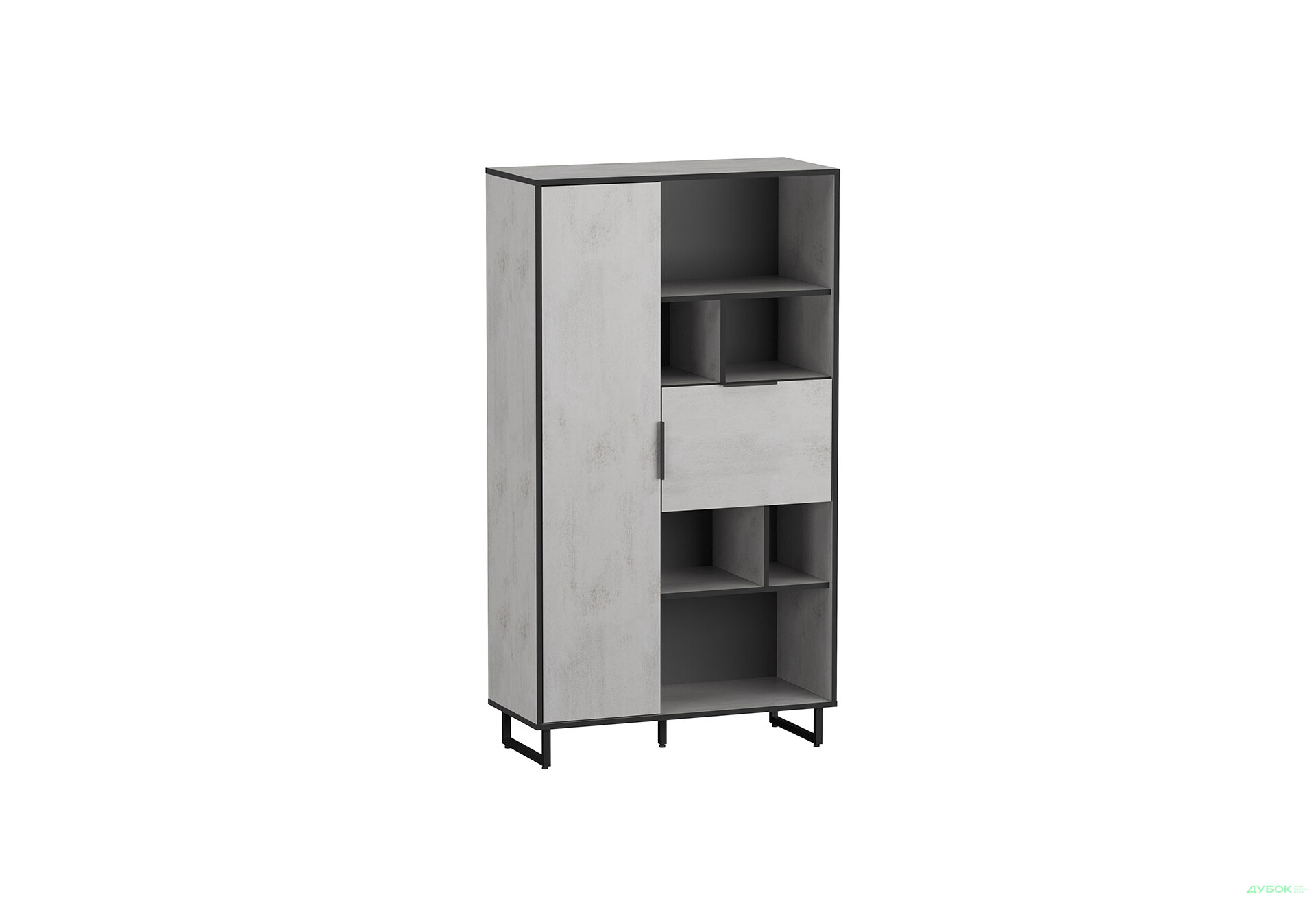 Изображение 1 - Стеллаж комби Moreli F-0006 Forte / Форте, 90 см бетон тефра