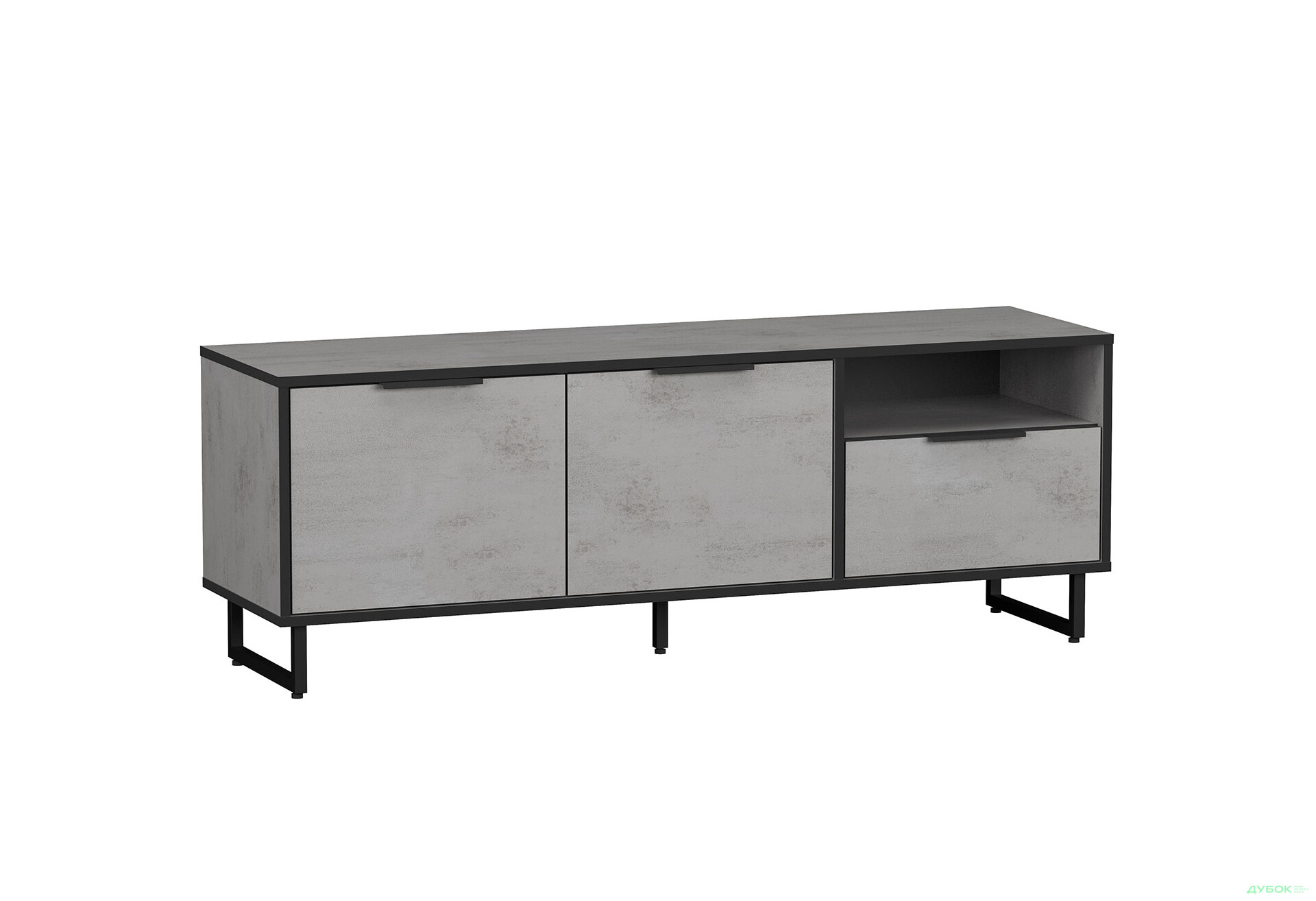 ТВ тумба Moreli F-0007 Forte / Форте, 140 см бетон тефра - Зображення 1 Зображення 1 - ТВ тумба Moreli F-0007 Forte / Форте, 140 см бетон тефра