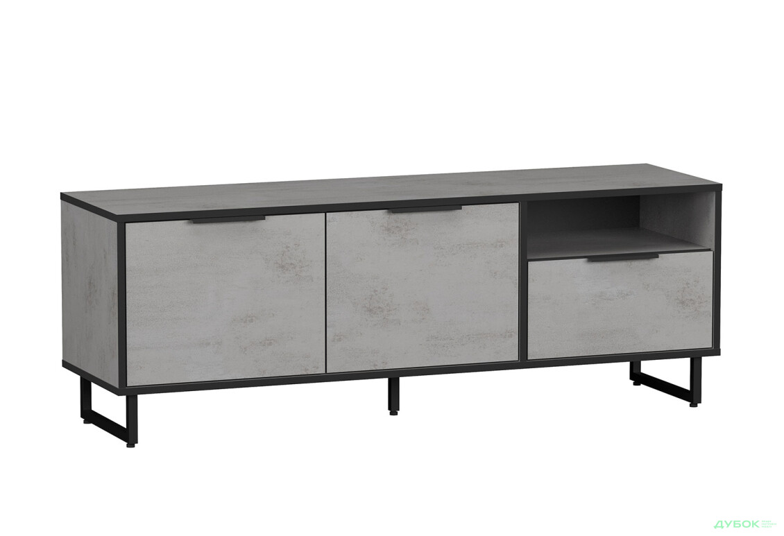 ТВ тумба Moreli F-0007 Forte / Форте, 140 см бетон тефра - Зображення 1 Зображення 1 - ТВ тумба Moreli F-0007 Forte / Форте, 140 см бетон тефра