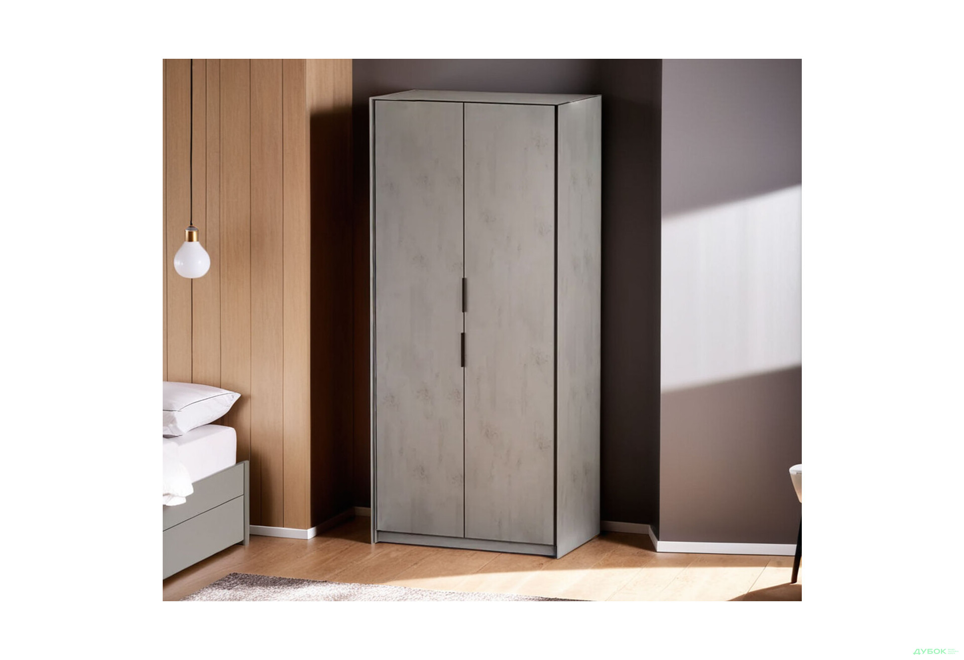 Зображення 2 - Шафа Moreli F-0012 Forte / Форте, 93 см бетон тефра