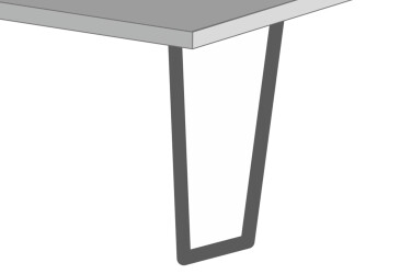 Нога-трапеція до барної стійки з опорами MebelStar