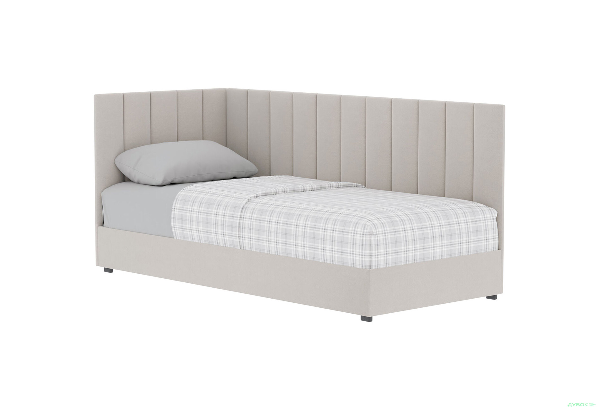 Ліжко-подіум Vika Перлина 90х200 см підйомне з матрацом, збірка ліва, беж (Malcolm 55) - Зображення 1 Зображення 1 - Ліжко-подіум Vika Перлина 90х200 см підйомне з матрацом, збірка ліва, беж (Malcolm 55)