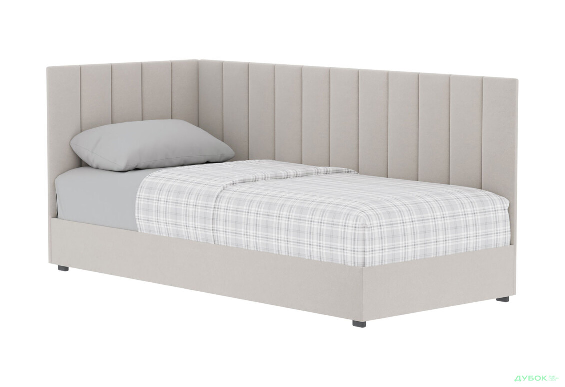 Ліжко-подіум Vika Перлина 90х200 см підйомне з матрацом, збірка ліва, беж (Malcolm 55) - Зображення 1 Зображення 1 - Ліжко-подіум Vika Перлина 90х200 см підйомне з матрацом, збірка ліва, беж (Malcolm 55)