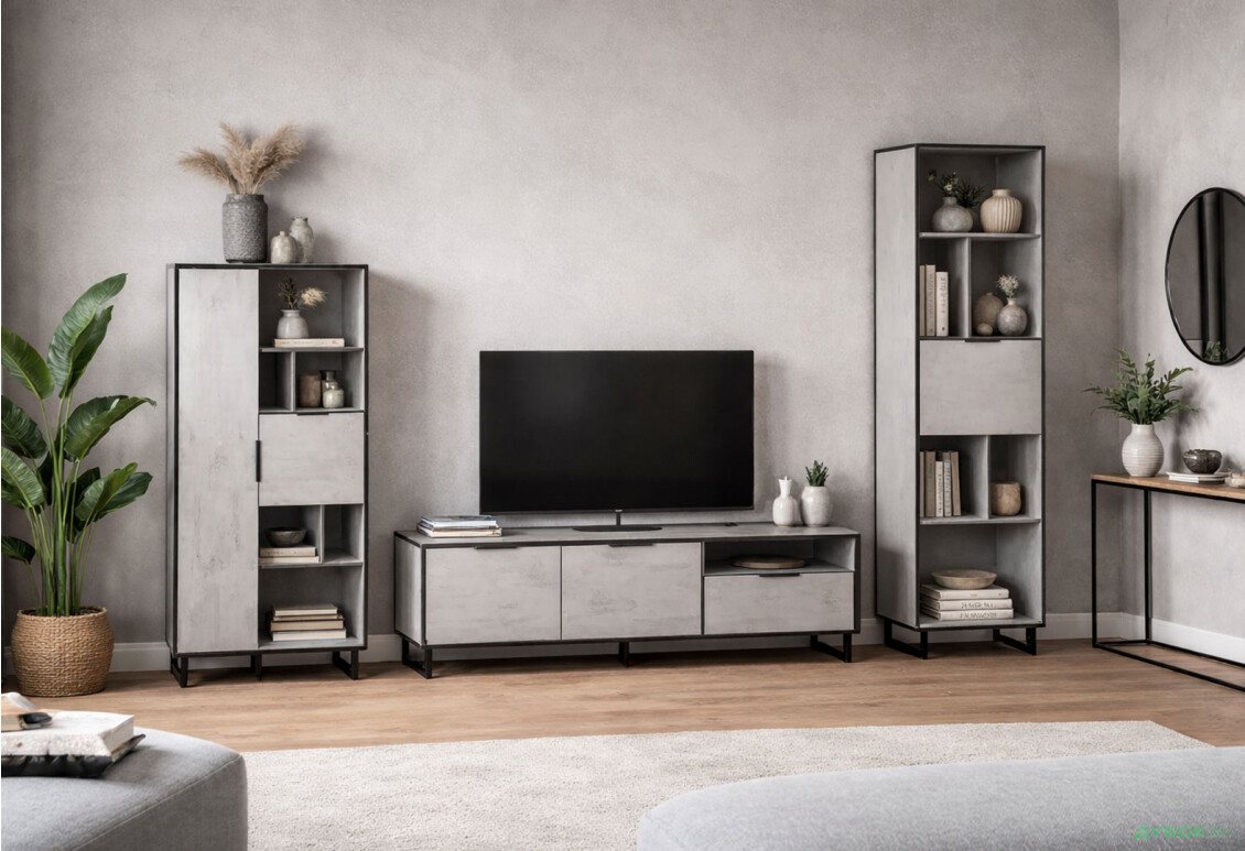 Вітальня Moreli Forte / Форте 285 см бетон тефра