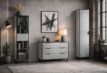 Вітальня Moreli Forte / Форте 193 см бетон тефра