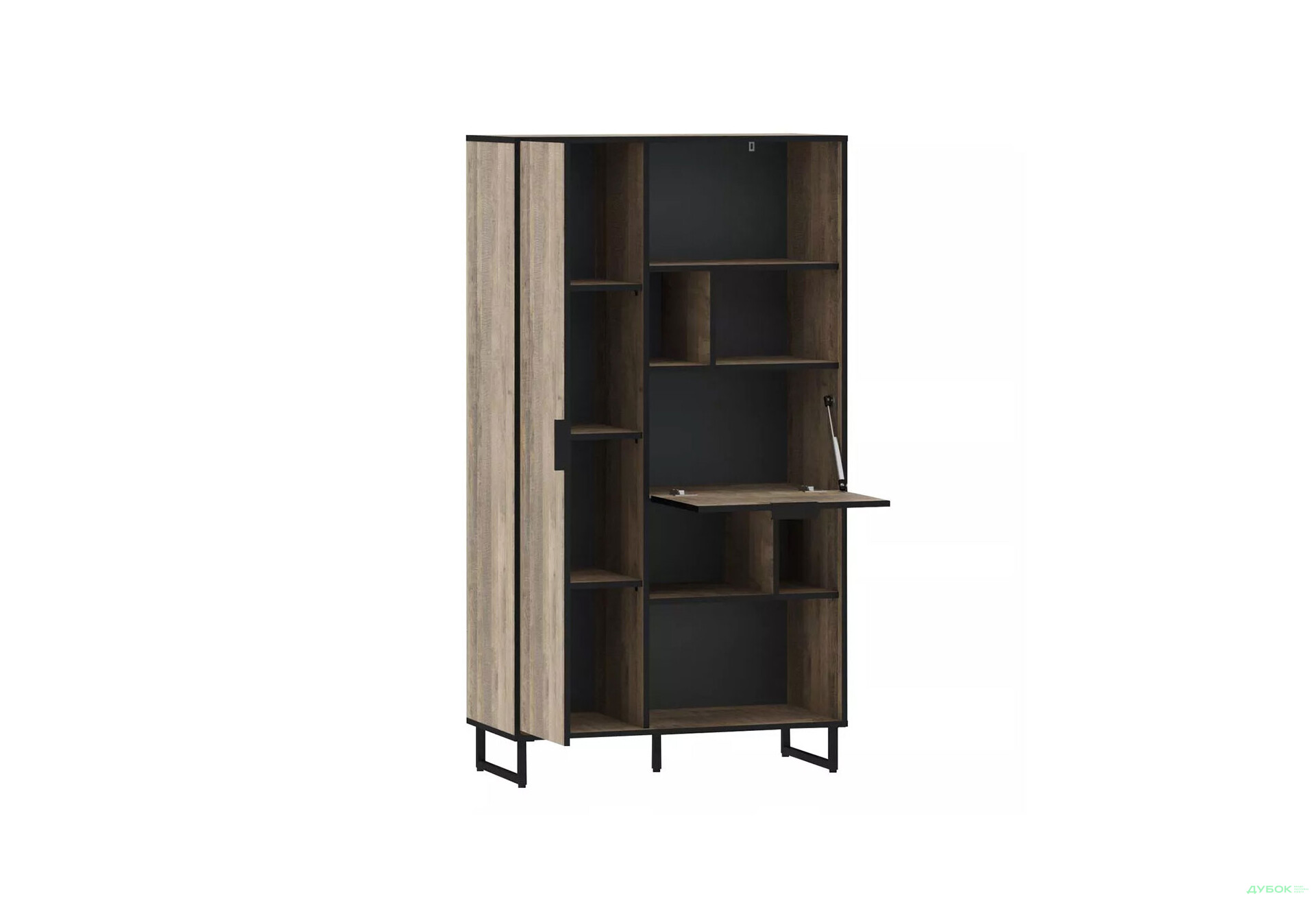 Изображение 2 - Стеллаж комби Moreli F-0006 Forte / Форте, 90 см дуб гранж песочный