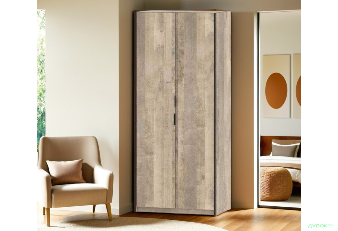 Шкаф Moreli F-0012 Forte / Форте, 93 см дуб гранж песочный - Изображение 3 Изображение 3 - Шкаф Moreli F-0012 Forte / Форте, 93 см дуб гранж песочный