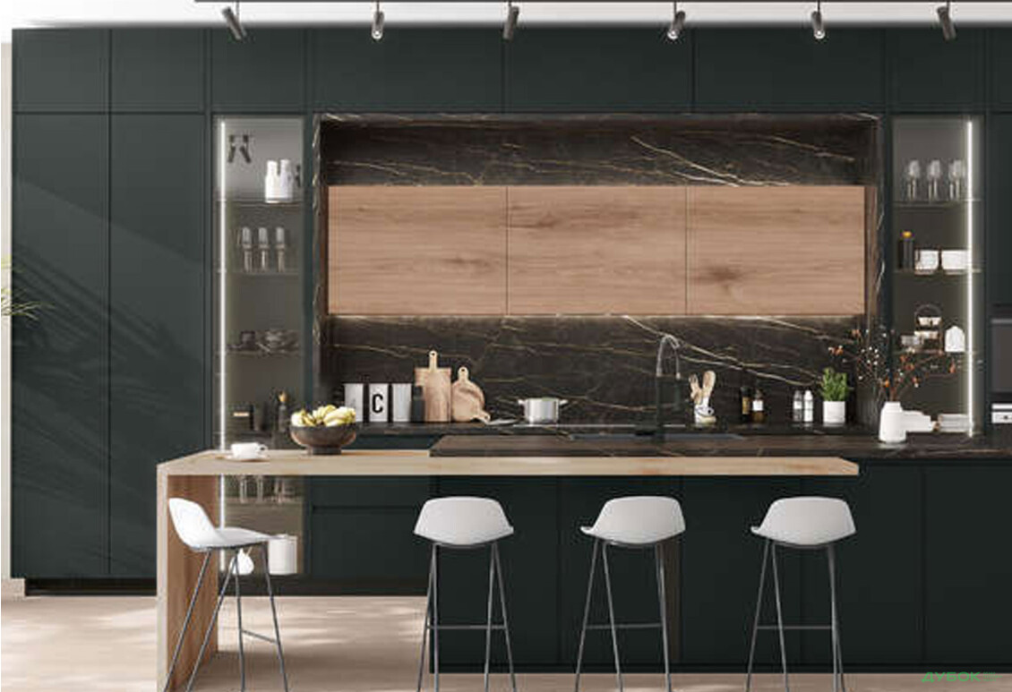 К698 стільниця Неро Бронзо R-3 38 мм Кроноспан - Зображення 4 Зображення 4 - К698 стільниця Неро Бронзо R-3 38 мм Кроноспан