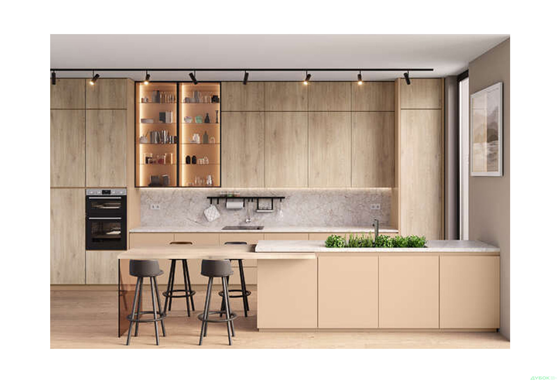 K703 стільниця Портобелло Елеганте R-3 38 мм Кроноспан - Зображення 3 Зображення 3 - K703 стільниця Портобелло Елеганте R-3 38 мм Кроноспан