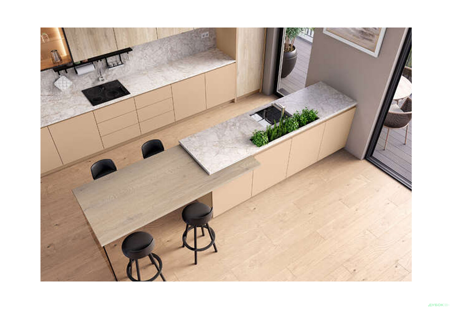 K703 стільниця Портобелло Елеганте R-3 38 мм Кроноспан - Зображення 4 Зображення 4 - K703 стільниця Портобелло Елеганте R-3 38 мм Кроноспан