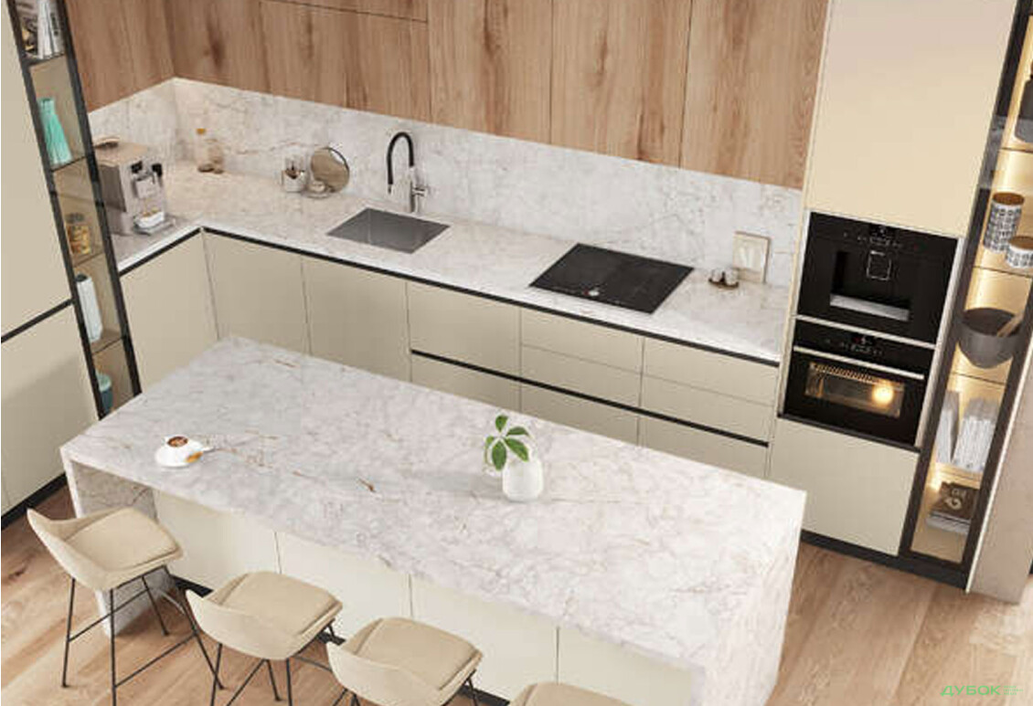 K703 стільниця Портобелло Елеганте R-3 38 мм Кроноспан - Зображення 2 Зображення 2 - K703 стільниця Портобелло Елеганте R-3 38 мм Кроноспан