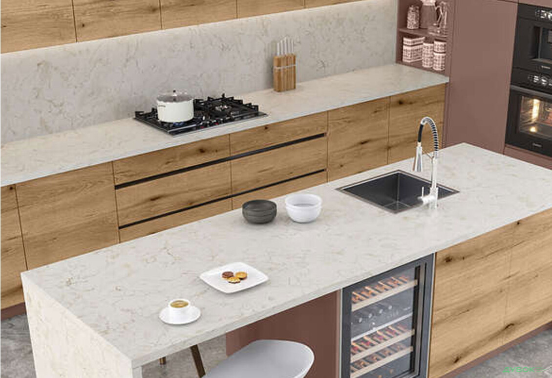 K704 стільниця Перліно Саббіа R-3 38 мм Кроноспан - Зображення 2 Зображення 2 - K704 стільниця Перліно Саббіа R-3 38 мм Кроноспан