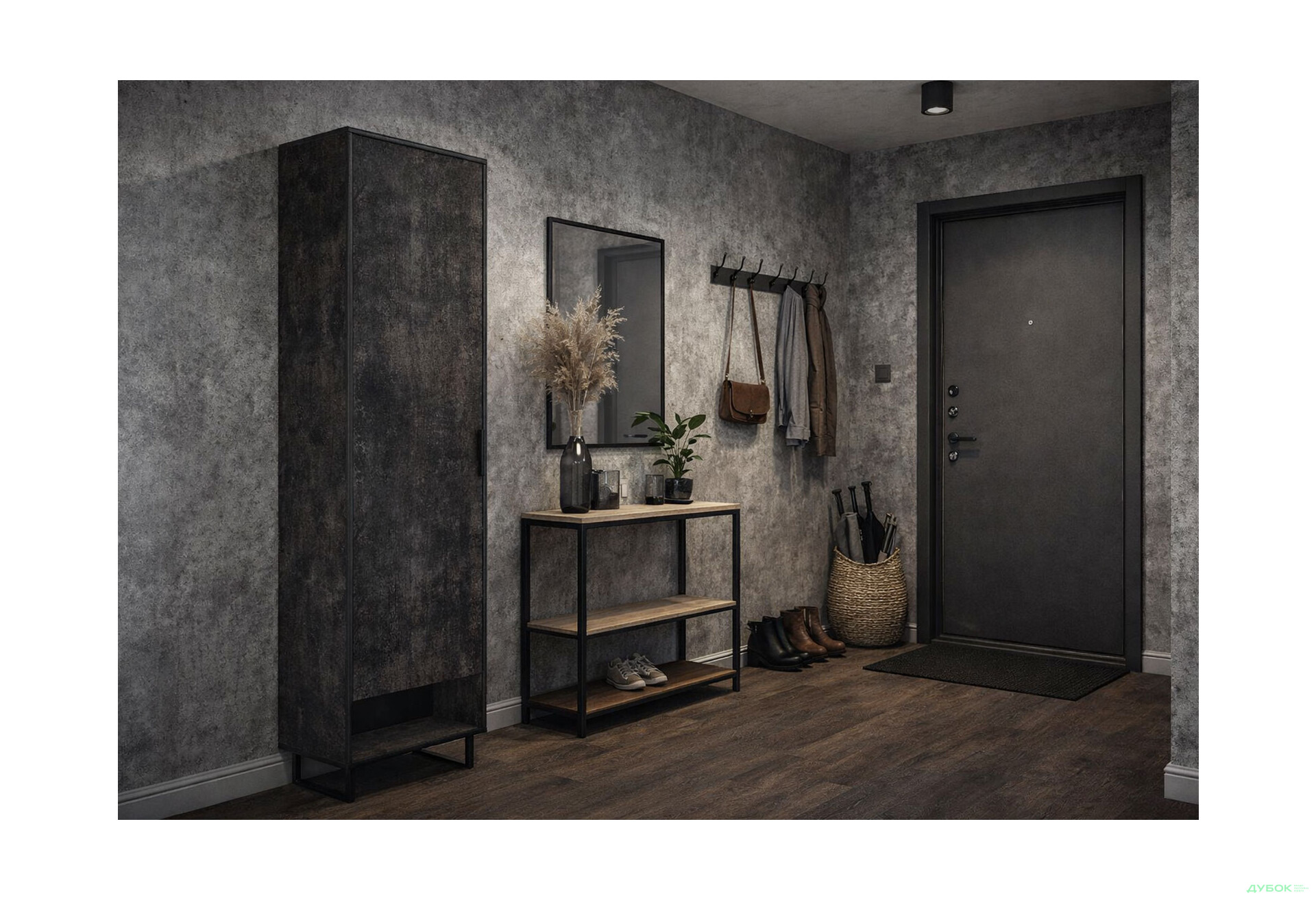 Изображение 2 - Шкаф Moreli F-0005 Forte / Форте, 55 см бетон тёмный