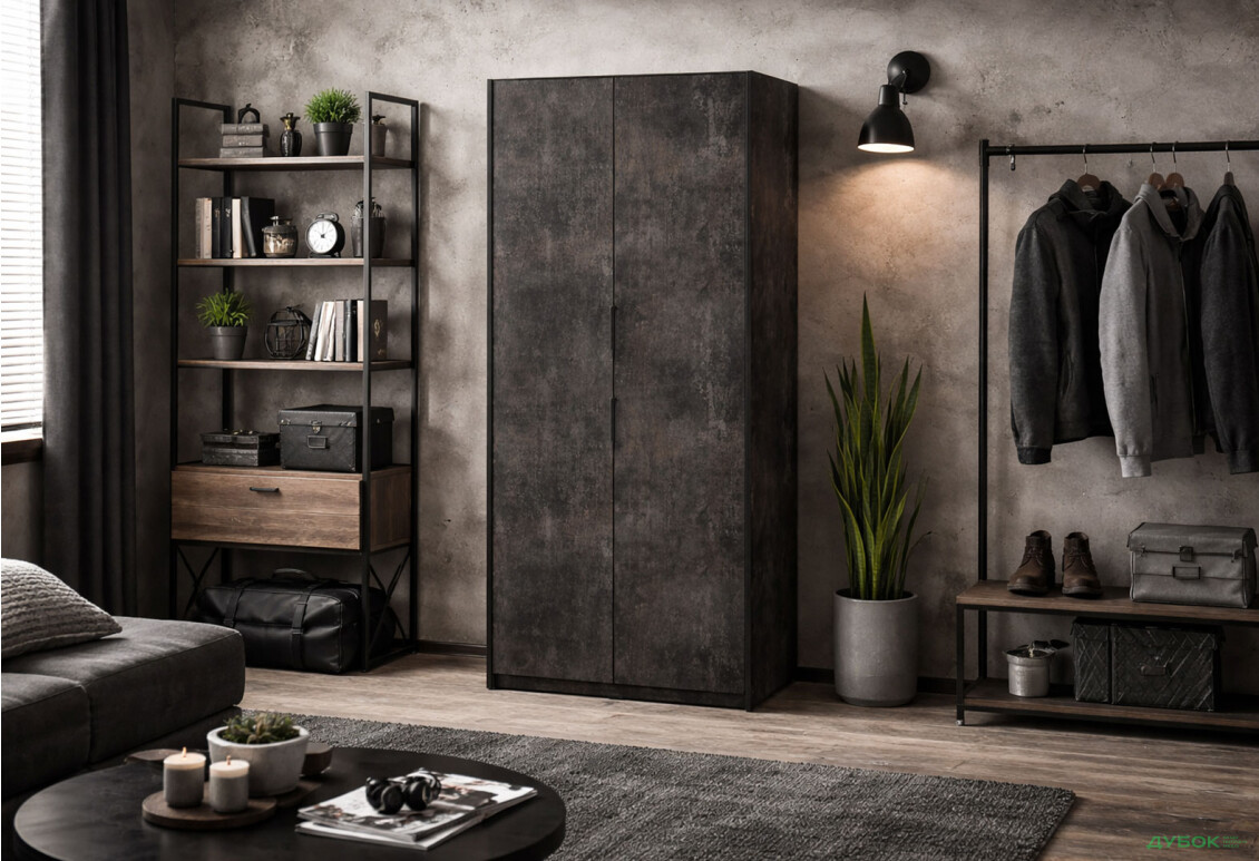 Изображение 2 - Шкаф Moreli F-0012 Forte / Форте, 93 см бетон тёмный